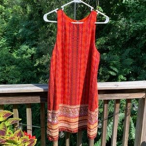 Francesca’s Abstract Sleeveless Mini Dress | Medium